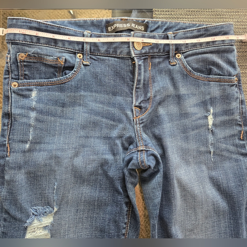 Express Legging Low Rise Ripped Pants - Picture 8 of 11
